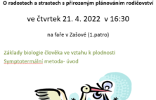 Přednáška o přirozeném plánování rodičovství v Zašové
