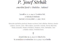 Zemřel P. Josef Strbák